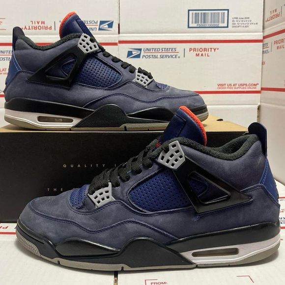 Nike Air Jordan 4 Retro Winter "Loyal Blue" 2019 - Picture 6 of 7